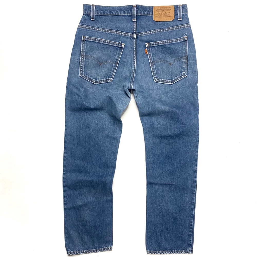 Vintage 80s Levi's 509-0217 Orange Tab Denim Blue Jeans Men’s 33x30 Made in USA